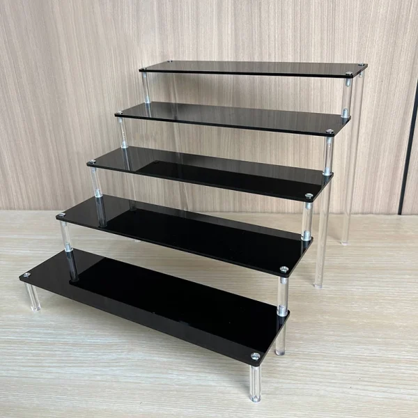 Black Acrylic Shelving Display Stand