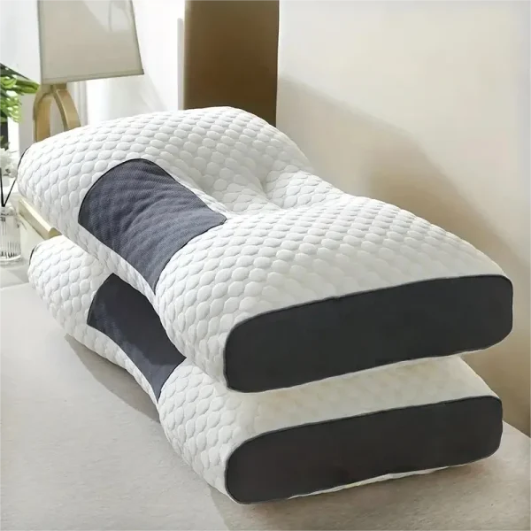 2pcs Adjustable Ergonomic Orthopedic Massage Neck Contour Support High-Quality Pillow