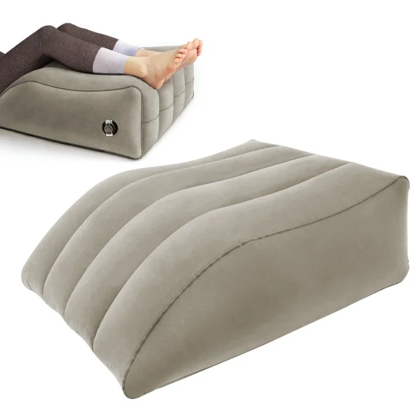 Leg Elevation Portable Inflatable Leg Wedge Pillow for Improve Circulation and Reduce Swelling