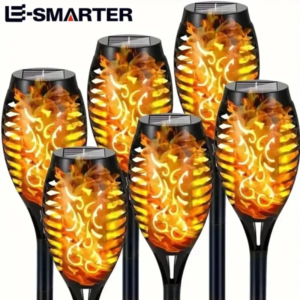 12LED Waterproof Flame Torch Flickering Light for Lawn, Path, and Yard Patio Floor Lamp